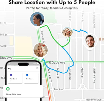 Utag GPS Tracker for Kids Hidden 2pack, Security Tag with Pins Works with Find My (iOS only), Lost Mode, Anti-Removal Tracking Device for Children, Elderly, Pets, Backpack, Vehicles, No Monthly fee