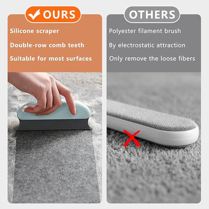 5-Pack Pet Hair Removal Tool, Dog Cat Hair Remover, Fur Remover Tool Cleaner Pro Portable Carpet Scraper for Pet Carpet Clothes Car Floor Mat Sofa Bed Furniture