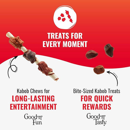 Good ‘n’ Tasty Kabob Bites, 12 oz, Treats For Dogs, Made with Real Chicken
