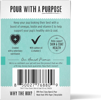 The Honest Kitchen Human Grade Functional Pour Overs: Skin & Coat - Salmon Stew Dog Food Topper, 5.5 oz x12