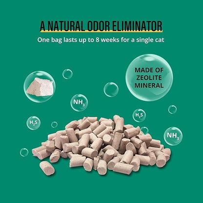 COCOYO Cat Litter Pellets, Zeolite, Long-Lasting Odor Control Non-climping, 21 Lbs Pack