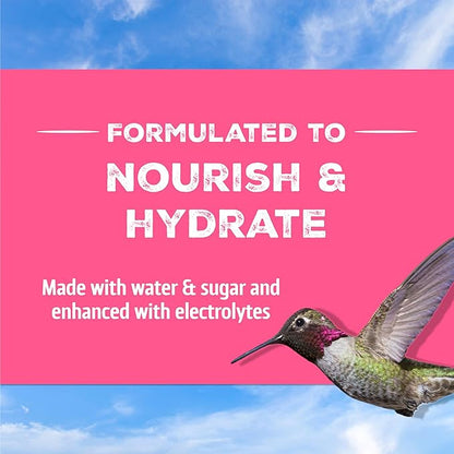 Pennington Electro-Nectar Hummingbird Nectar Ready to Use, Naturally Colored with Electrolytes, 64-oz Bottle