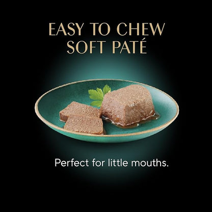 Sheba Perfect Portions Kitten Wet Food,Pate Cat Food Wet Entree,Salmon Recipe,2.6 oz. Twin-Pack Trays (,48 Servings),24 Count (Pack of 2)
