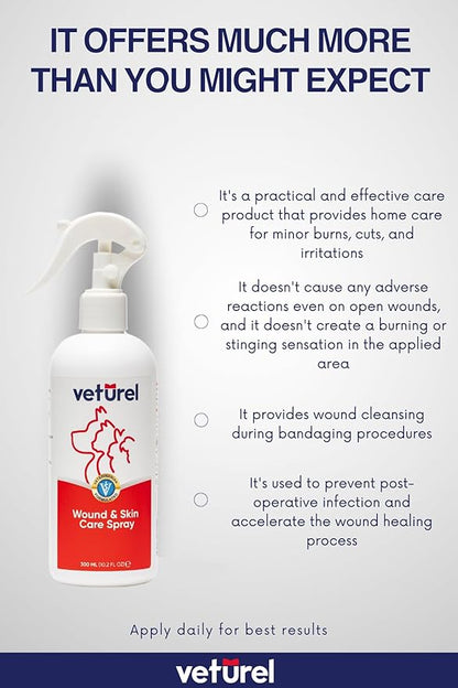 Veturel | Gentle Dog Hot Spot Care - Cat and Dog Skin Care10.2 oz (33 Oz)
