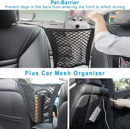 Bark Lover Deluxe More Durable Waterproof Backseat Protector, High Heat Resistant and Nonslip Back Seat Cover for Dogs Kids, Universal Size Fits Cars, Trucks, SUVs