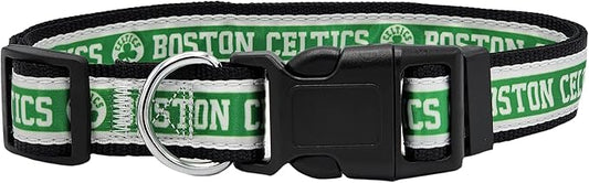 New & Improved Pets First NBA PET Collar Boston Celtics Dog Collar, Size Small Basketball Team Collar for Dogs & Cats. A Shiny & Colorful Dog & Cat Collar Licensed by The NBA