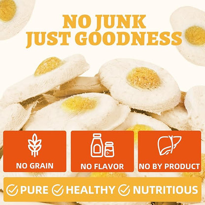 Wellix Freeze-Dried Treats for Dogs and Cats - Chicken Flavor Healthy Cat Treats 2.65oz, Mini Sunny Bites for Cat & Small Dog - Training Cat Treats for Indoor Cats - Supports Immunity&Gut Healthy