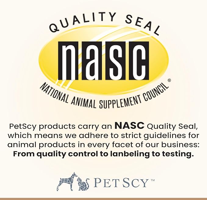 Petscy Longevity Hip & Joint + Immune Support Chews for Dogs - 3.75g Chew - High Dose Glucosamine, MSM, Chondroitin, Green Lipped Mussel, Omega 3, Probiotics - 60 Chews (Small & Medium Dogs)