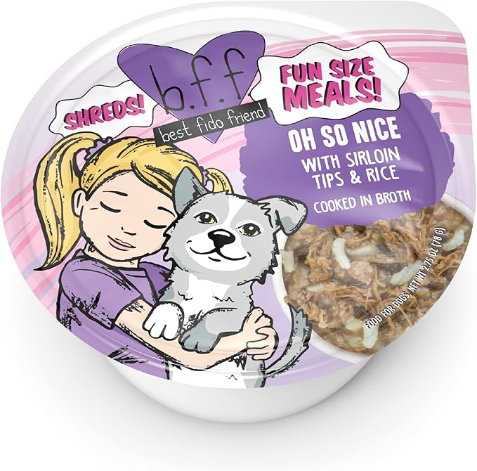 Weruva Best Fido Friend Fun Size Meals for Dogs, Oh So Nice, 2.75oz Cup, Pack of 12