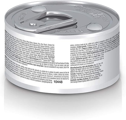 Hill's Science Diet Adult 1-6 Healthy Cuisine Wet Cat Food, Poached Salmon & Spinach Stew, 2.8 oz. Cans, 24-Pack