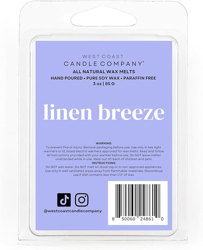 Pet Safe Wax Melts for Dogs | Non Toxic Soy Wax Melts | Natural, Paraffin-Free, Clean Burning | Odor Eliminating Wax Cubes | Linen Breeze