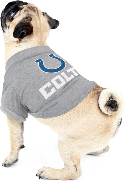 Littlearth NFL Indianapolis Colts Pet T-Shirt, Team Color, Small