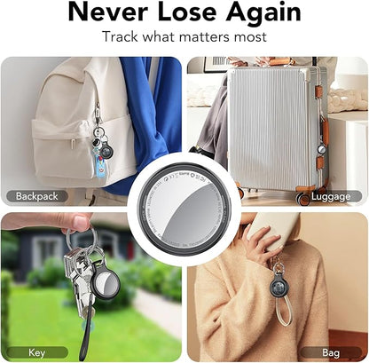 2026 New [Apple MFi Certified] (iOS Only) Tracker Tags-3 Pack, Bluetooth 5.3 GPS Tracker for Apple Find My, Replaceable Battery, 100dB Sounds, Key Finder and Item Locator for Car, Keys, Luggage, Black