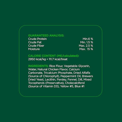 Minties Dental Chews for Dogs, 36 Count, Vet-Recommended Mint-Flavored Treats for Large Dogs Over 50 lbs, Dental Bones Clean Teeth, Fight Bad Breath, and Removes Plaque and Tartar