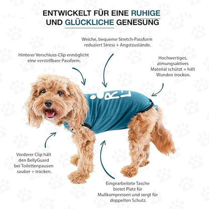 BellyGuard Dog Surgery Recovery Suit, Dog Onesie for Post-Op Care, Recovery Apparel for Female and Male, Surgical Body Cover for Canine Healing Support