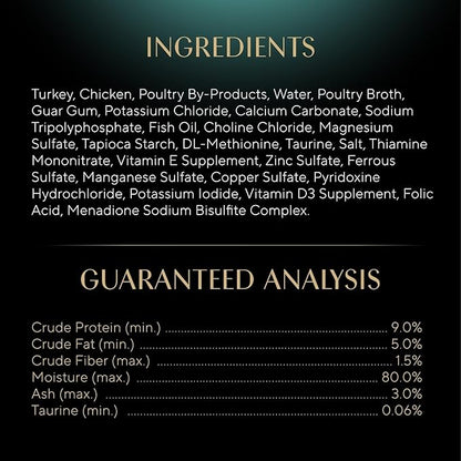 Sheba Perfect Portions Wet Cat Food Pate Roasted Turkey Entree, 2.6 oz. Twin-Pack Trays, Cat Food Wet Recipe (24 Count, 48 Servings)