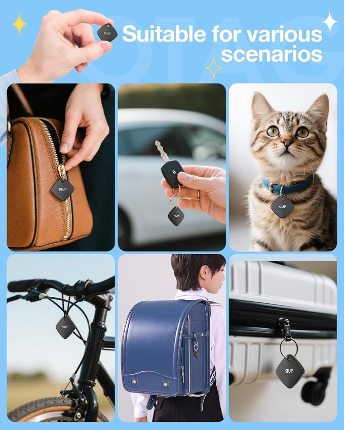 Air Tags for Android,Air Tags-4 Pack Android,2 Year Battery Life,Air Tracker Tags with 4 Case,Google Find Trackers for Google'S Find Hub App,IP65 Waterproof Luggage Tracker for Keys