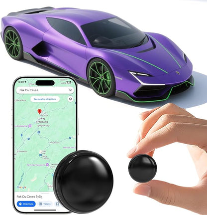 GPS Tracker for Dogs & Cats - No Monthly Fee, Waterproof Real-Time Tracking Collar for Pets, Kids,Luggage & Assets | 365-Day Battery Life |
