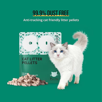 COCOYO Cat Litter Pellets, Zeolite, Long-Lasting Odor Control Non-climping, 21 Lbs Pack