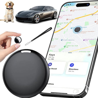 GPS Tracker for Vehicles No Subscription for iOS Only - 1 Pack | Undetectable Car Tracker, Precise Location Bluetooth Tag Compatible with Apple Find My for Key Luggage Kid Pet