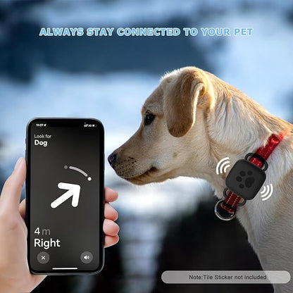 4 Pack Silicone Case for Tile Mate 2024/2022, Tracker Cover for Dog/Cat Collar Holder, Waterproof & Dustproof, Multicolor