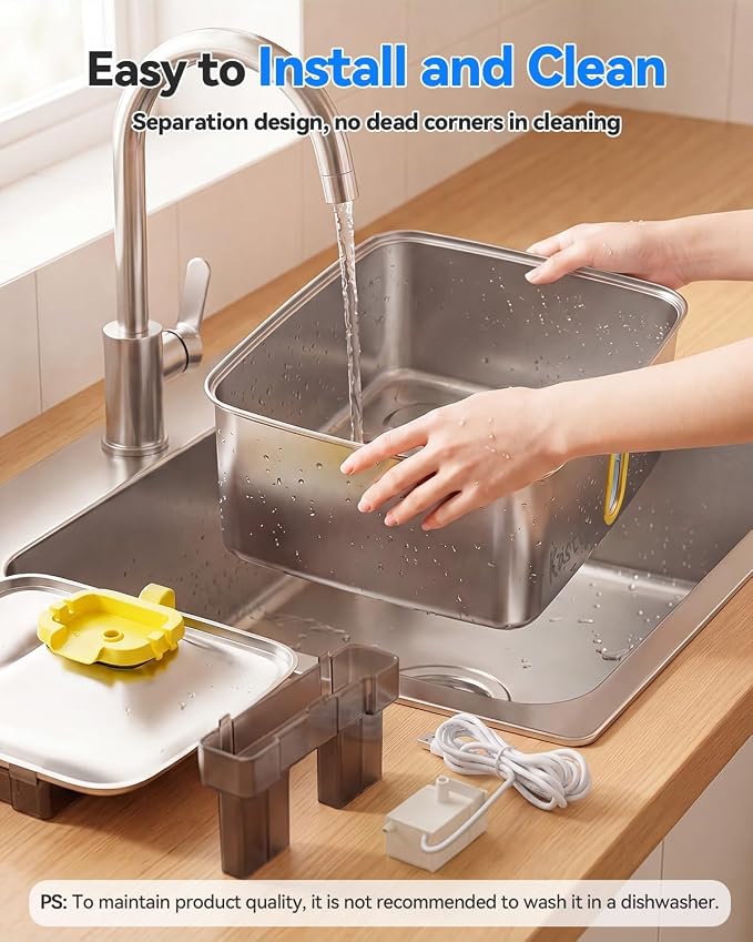 Kastty 15L/4 Gal Stainless Steel Dog Water Fountain, Large Capacity Dog Water Bowl Dispenser with Visual Window & LED Light 5-Stage Filtration,Ultra Quiet Pet Water Fountain Easy Clean(FS78,Yellow)
