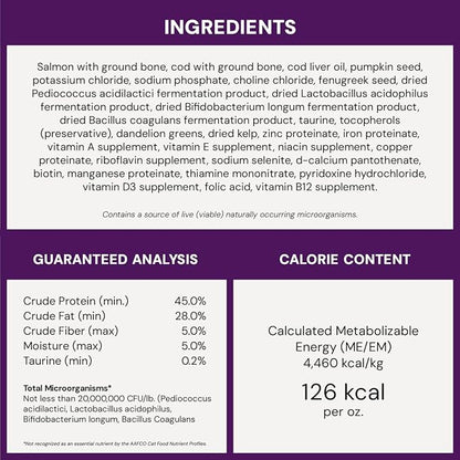 Stella & Chewy's Freeze-Dried Raw Cat Dinner Morsels - Premium Salmon & Cod Recipe with 98% Wild-Caught Fish & Organs - Natural Grain-Free Cat & Kitten Food - Made in USA - 18 oz