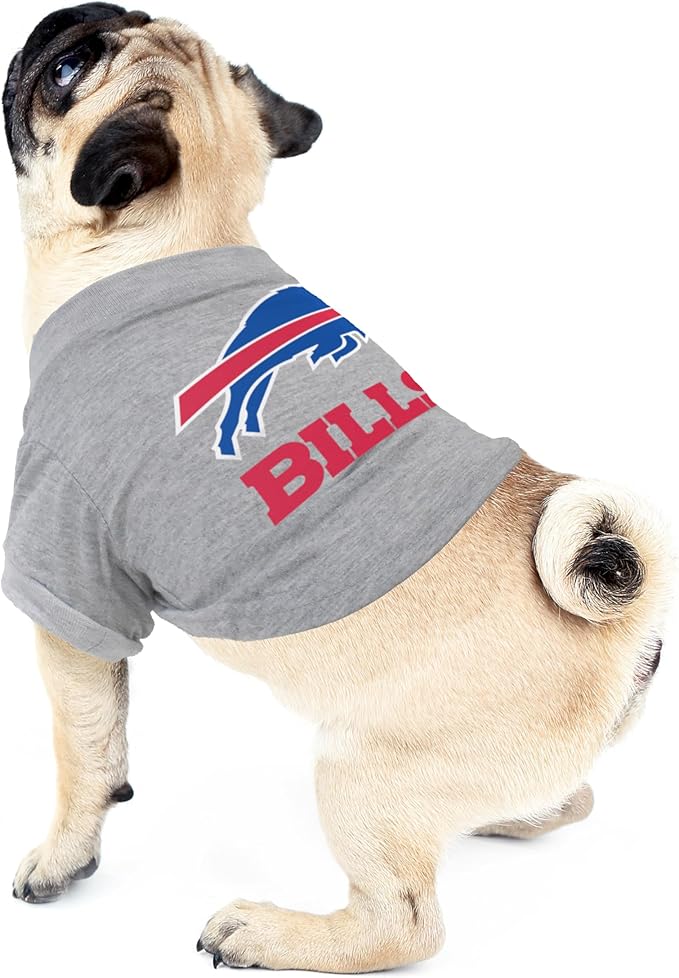 Littlearth NFL Buffalo Bills Pet T-Shirt, Team Color, X-Small
