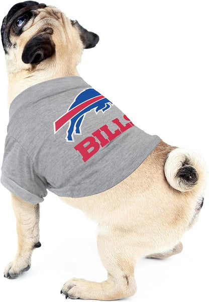 Littlearth NFL Buffalo Bills Pet T-Shirt, Team Color, Large