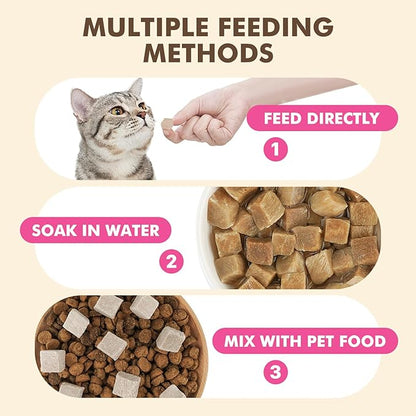 Freeze Dried Dog & Cat Treats – Single Ingredient Duck Breast, High Protein Training Treats & Food Topper, 5.3 oz