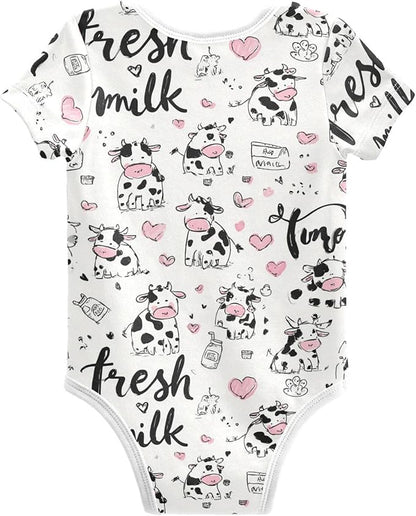 Bright Emotions Raccoons Baby Short Sleeve Bodysuits Romper Unisex Infant Outfit Wrapping Clothes for Boy Girl kids 3M