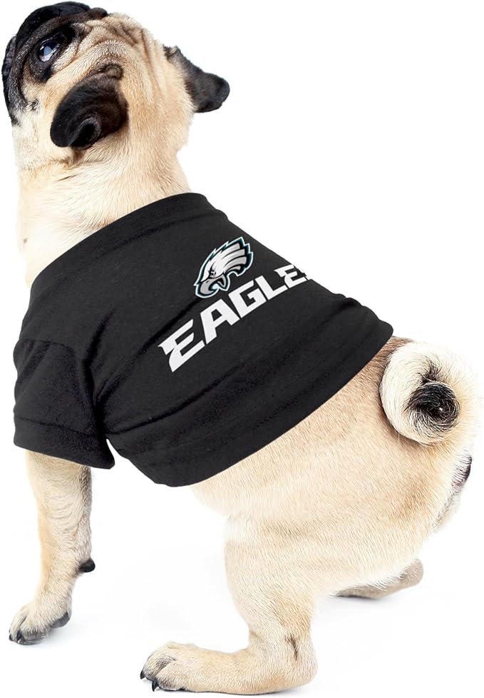Littlearth NFL Philadelphia Eagles Pet T-Shirt, Team Color, X-Small