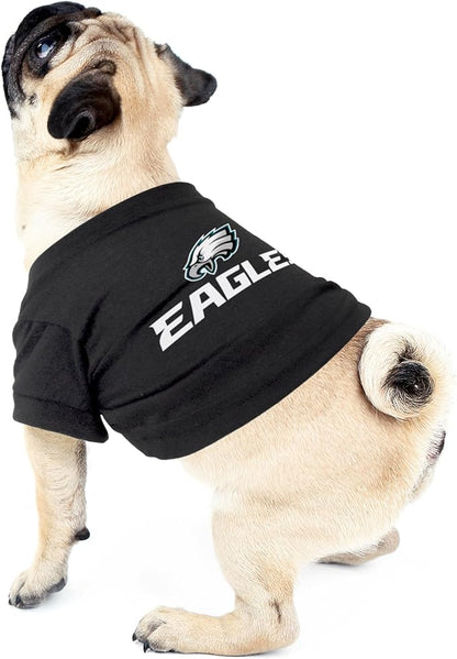 Littlearth NFL Philadelphia Eagles Pet T-Shirt, Team Color, X-Small