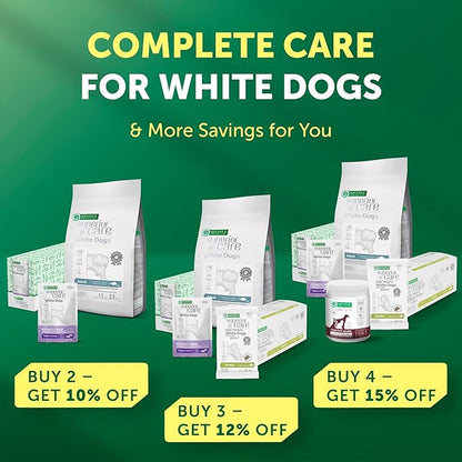 Nature's Protection Grain Free Dry Dog Food for Small Breed - High Protein Tear Stain Formula - Small Kibble for Adult Dogs with Light Fur (Superior Care - Herring, 22 lb)