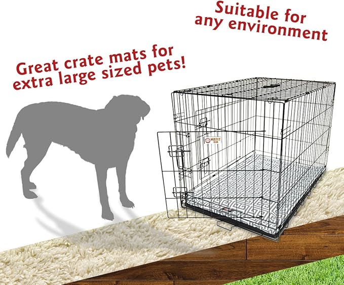 48" Towers Gray Crate Dog Bed Mat By Majestic Pet Products