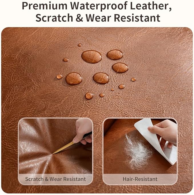 Orthopedic Dog Beds for Small Medium Dogs, Waterproof Pet Bed with Sides, Durable Pet Bed Puppy Bed with Anti-Slip Bottom 24 × 18 × 9 inch Brown