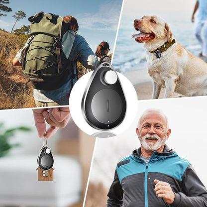 Utag GPS Tracker for Kids,2pcs Key Finder Works with Apple Find My (iOS only),Privacy Protection, Lost Mode, Waterproof,Bluetooth Tracker for Children, Seniors, Pets, Backpack (Black)