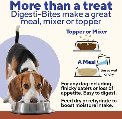 Dave’s Pet Food Digesti-Bites Easy to Digest Freeze Dried Beef and Beef Liver Dog Treats with Pumpkin Fiber & Probiotics, Complete & Balanced Nutritious, Freeze Dried Dog Food Topper, USA Made (12 oz)