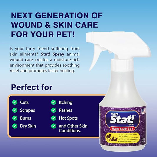 Pet Wound & Skin Care | First-Aid Treatment for Dogs, Cats, Horses | Natural Plant Based Ingredients | Speeds Healing of Cuts, Burns, Hot Spots, Skin Allergies | Soothing Anti-Itch Formula