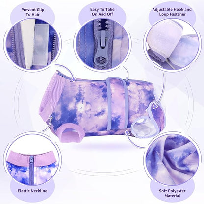 Lukovee Recovery Suit for Dogs, Zipper On Recovery Suit for Female Male Dog, Onesie Abdominal Wounds Cone E-Collar Alternative Prevent Licking Spay Recovery Suit (4XL, PU)