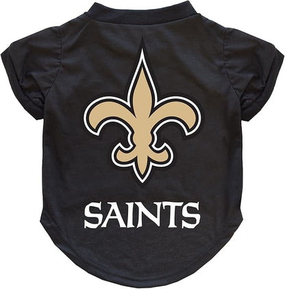 Littlearth NFL New Orleans Saints Pet T-Shirt, Team Color, Medium