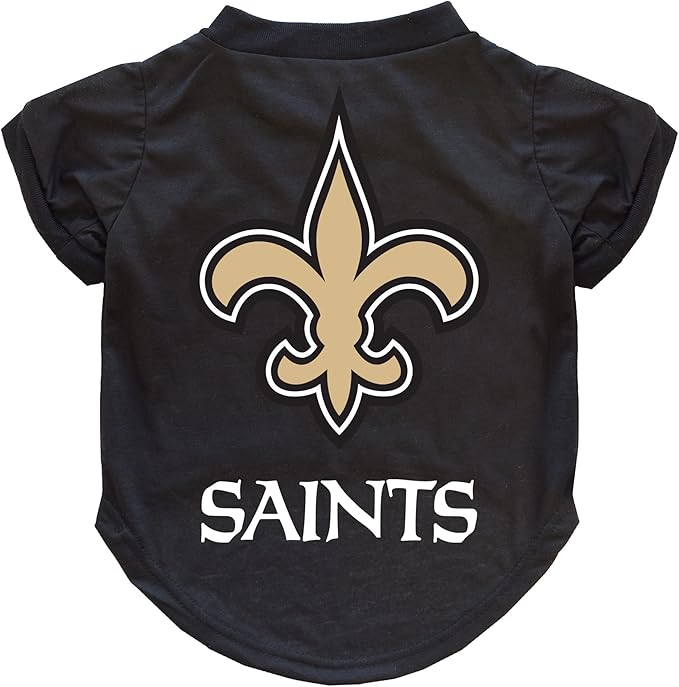 Littlearth NFL New Orleans Saints Pet T-Shirt, Team Color, X-Small