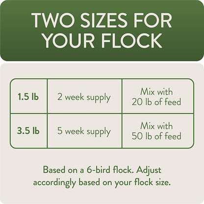 FlockLeader Defend, Functional Poultry Treats for Immune Support, 3.5 lb (Pack of 2)