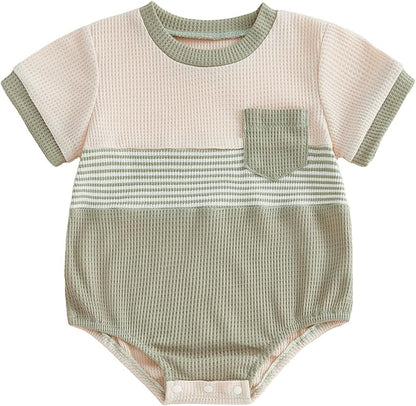 Baby Girl Summer Clothes Dog Bubble Romper Newborn Infant Plaid Onesie Spring Summer Toddler Bodysuit Clothes