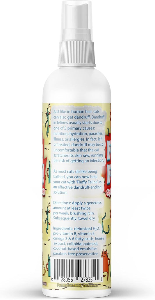 Fluffy Feline Professional Groomer's Choice for Cat Dandruff Treatment Spray