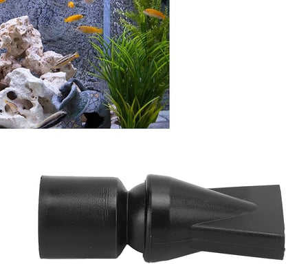 Aquarium Duckbill Nozzle, PVC Bendable Water Outlet Return Pipe Fitting for Fish Tank(25MM Flat Mouth Water Outlet)