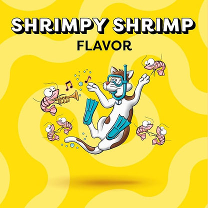 Temptations Cat Treats, Classic Crunchy and Soft Cat Treats, Shrimpy Shrimp Flavor, 3 oz. Pouch (Pack of 12)