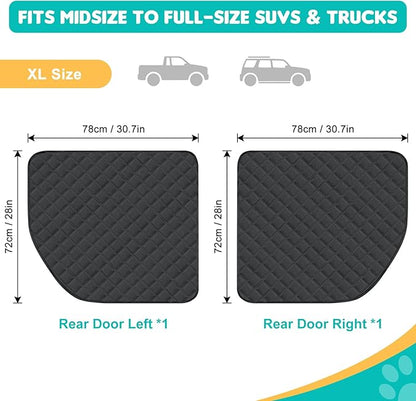 Dog Car Door Protector, 2 Pack Oversized Thickened Door Protectors for Dogs and Pets, Scratch-Resistant, Waterproof, Stain-Resistant Door Covers for Large SUV/Truck/, XL Size