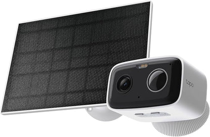 Tapo TP-Link C400 KIT Outdoor Battery Camera w/Solar Panel Base, Wireless, 1080P, Free Person/Vehicle Detection, SD/Cloud Storage, Color Night Vision, No Hub Needed, Works w/Alexa
