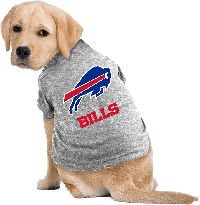 Littlearth NFL Buffalo Bills Pet T-Shirt, Team Color, Small